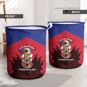 Les Grenadiers Haiti Football Laundry Basket 2026 Nou Retounen Red Version - African Pride