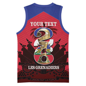 Personalized Les Grenadiers Haiti Football Basketball Jersey 2026 Nou Retounen Red Version - African Pride