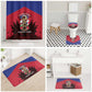 Les Grenadiers Haiti Football Bathroom Set 2026 Nou Retounen Red Version