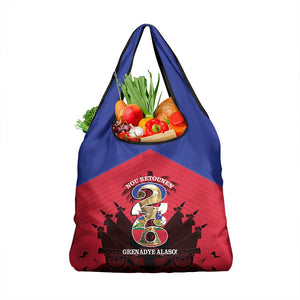 Les Grenadiers Haiti Football Grocery Bag 2026 Nou Retounen Red Version - African Pride