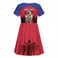Personalized Les Grenadiers Haiti Football Kid Short Sleeve Dress 2026 Nou Retounen Red Version LT14