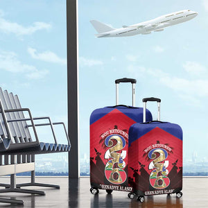 Les Grenadiers Haiti Football Luggage Cover 2026 Nou Retounen Red Version - African Pride