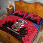 Les Grenadiers Haiti Football Quilt Bed Set 2026 Nou Retounen Red Version - African Pride