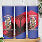 Personalized Les Grenadiers Haiti Football Skinny Tumbler 2026 Nou Retounen Red Version - African Pride