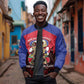 Personalized Les Grenadiers Haiti Football Sleeve Zip Bomber Jacket 2026 Nou Retounen Red Version - African Pride