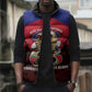 Personalized Les Grenadiers Haiti Football Sleeveless Puffer Jacket 2026 Nou Retounen Red Version