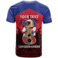 Personalized Les Grenadiers Haiti Football T shirt 2026 Nou Retounen Red Version LT14