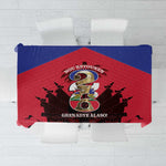 Les Grenadiers Haiti Football Tablecloth 2026 Nou Retounen Red Version - African Pride