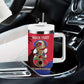 Personalized Les Grenadiers Haiti Football Tumbler With Handle 2026 Nou Retounen Red Version - African Pride