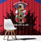 Les Grenadiers Haiti Football Window Curtain 2026 Nou Retounen Red Version - African Pride