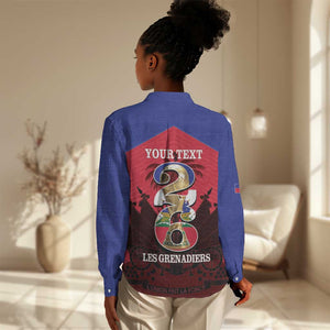 Personalized Les Grenadiers Haiti Football Women Casual Shirt 2026 Nou Retounen Red Version - African Pride