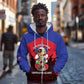 Personalized Les Grenadiers Haiti Football Zip Hoodie 2026 Nou Retounen Red Version - African Pride