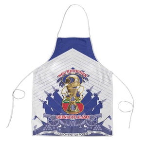 Les Grenadiers Haiti Football Apron 2026 Nou Retounen White Version