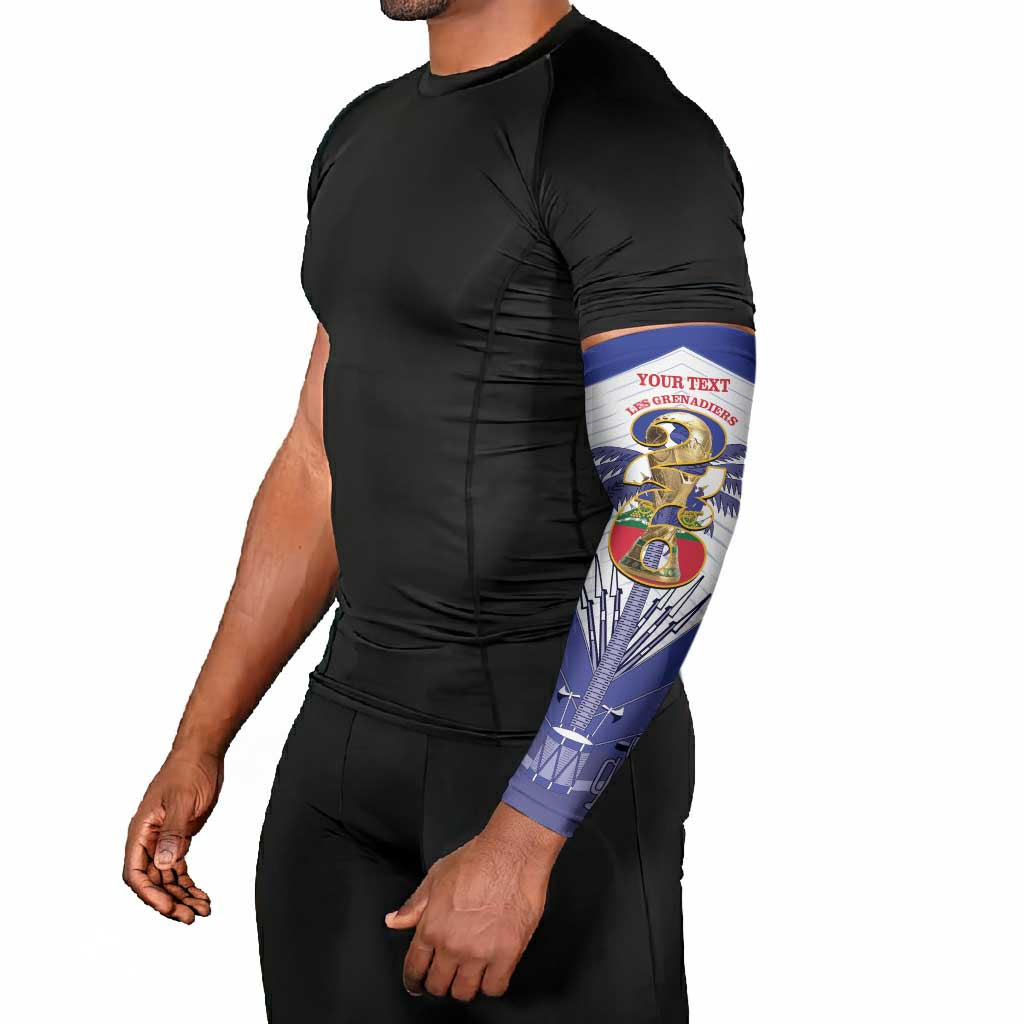 Personalized Les Grenadiers Haiti Football Arm Sleeves 2026 Nou Retounen White Version