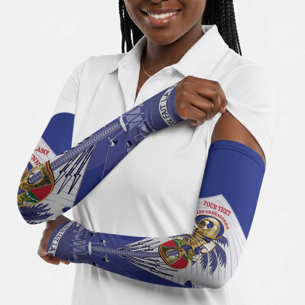 Personalized Les Grenadiers Haiti Football Arm Sleeves 2026 Nou Retounen White Version