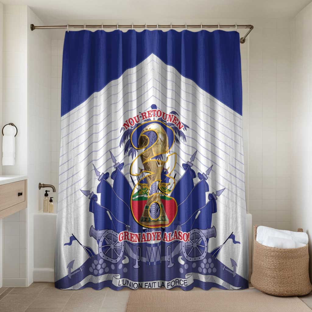 Les Grenadiers Haiti Football Bathroom Set 2026 Nou Retounen White Version