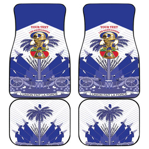 Personalized Les Grenadiers Haiti Football Car Mats 2026 Nou Retounen White Version - African Pride