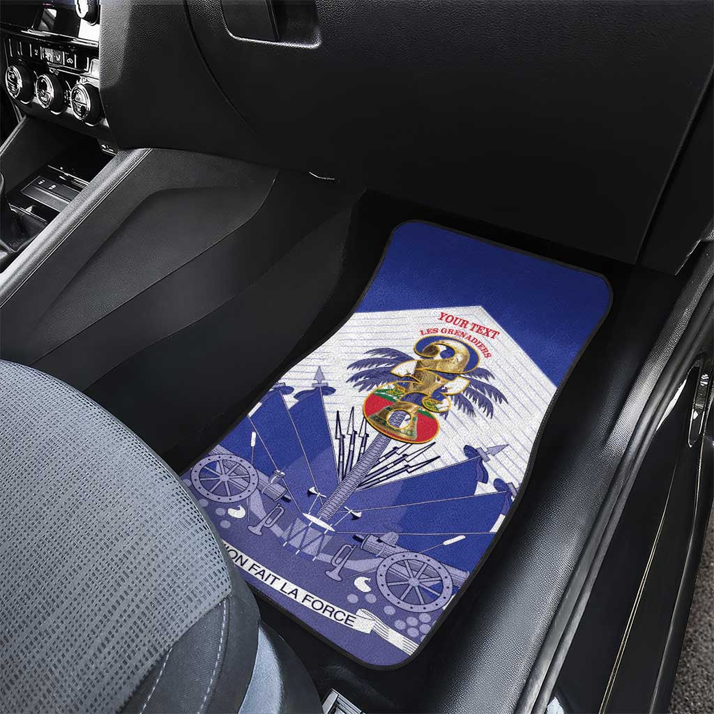 Personalized Les Grenadiers Haiti Football Car Mats 2026 Nou Retounen White Version - African Pride