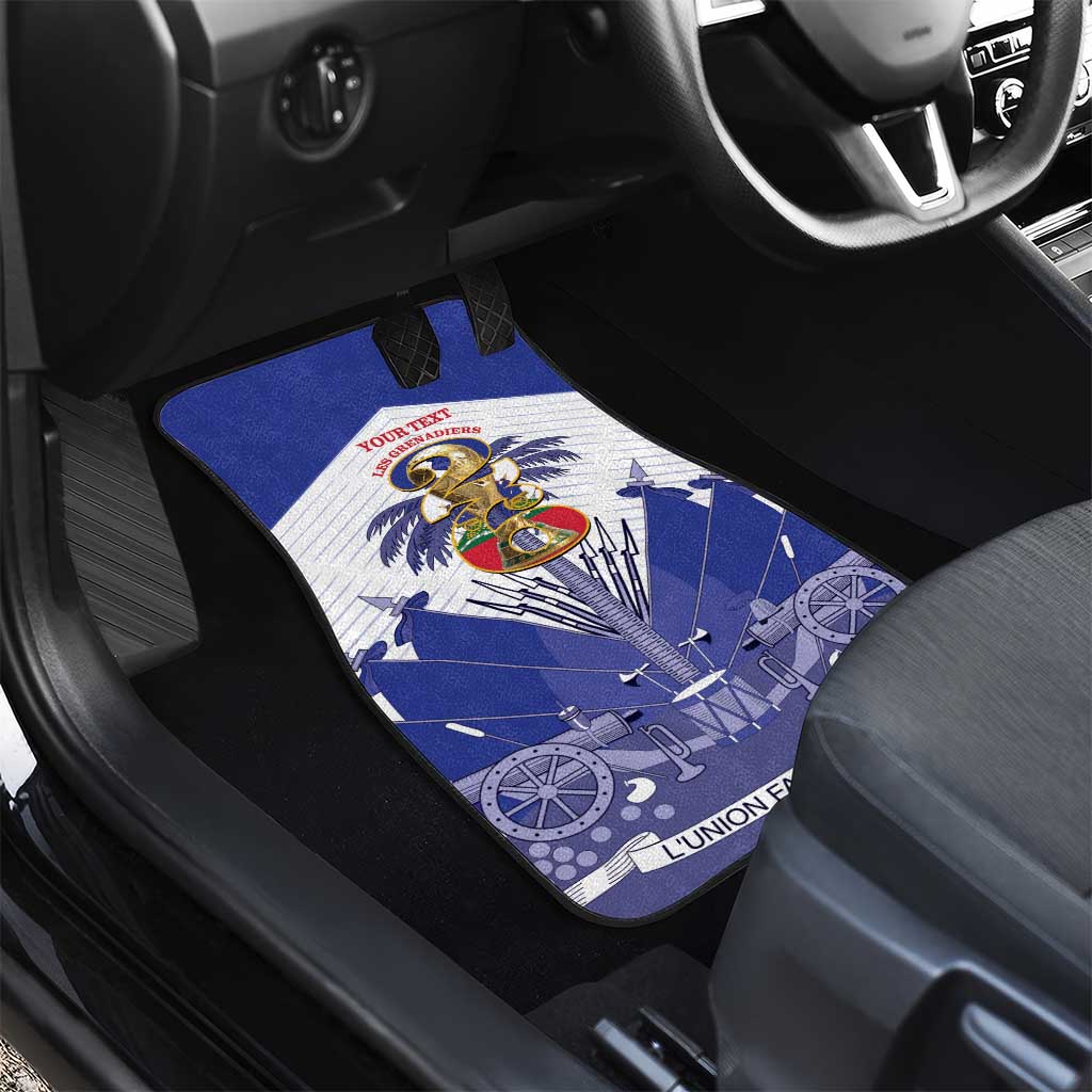 Personalized Les Grenadiers Haiti Football Car Mats 2026 Nou Retounen White Version - African Pride