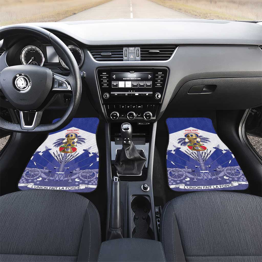 Personalized Les Grenadiers Haiti Football Car Mats 2026 Nou Retounen White Version - African Pride