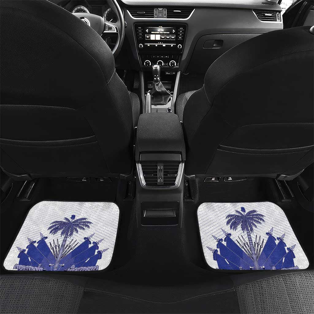 Personalized Les Grenadiers Haiti Football Car Mats 2026 Nou Retounen White Version - African Pride