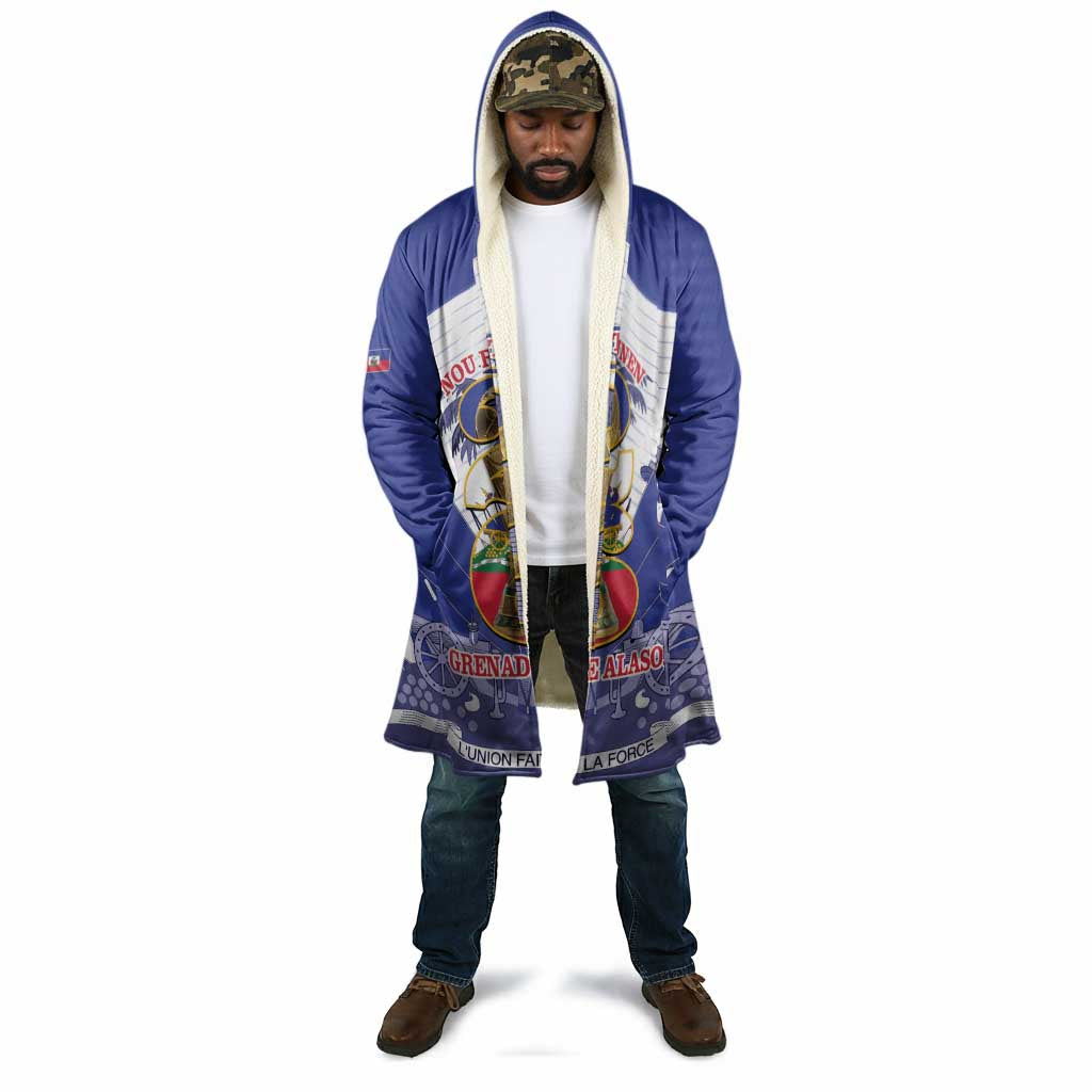 Personalized Les Grenadiers Haiti Football Cloak 2026 Nou Retounen White Version