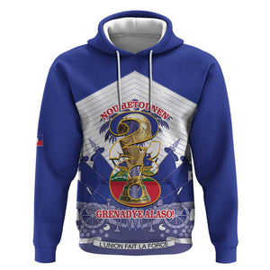 Personalized Les Grenadiers Haiti Football Hoodie 2026 Nou Retounen White Version - African Pride