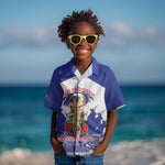 Personalized Les Grenadiers Haiti Football Kid Hawaiian Shirt 2026 Nou Retounen White Version LT14