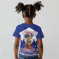 Personalized Les Grenadiers Haiti Football Kid T shirt 2026 Nou Retounen White Version LT14