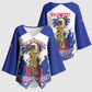 Personalized Les Grenadiers Haiti Football Kimono Sleeve Blouse 2026 Nou Retounen White Version