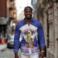 Personalized Les Grenadiers Haiti Football Long Sleeve Button Shirt 2026 Nou Retounen White Version - African Pride