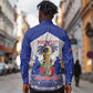 Personalized Les Grenadiers Haiti Football Long Sleeve Button Shirt 2026 Nou Retounen White Version - African Pride
