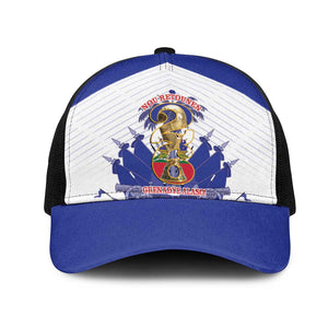 Les Grenadiers Haiti Football Mesh Trucker Cap 2026 Nou Retounen White Version - African Pride