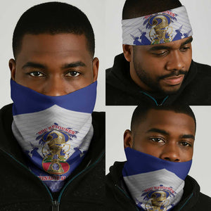 Les Grenadiers Haiti Football Neck Gaiter 2026 Nou Retounen White Version - African Pride