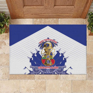 Les Grenadiers Haiti Football Rubber Doormat 2026 Nou Retounen White Version - African Pride