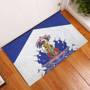 Les Grenadiers Haiti Football Rubber Doormat 2026 Nou Retounen White Version - African Pride