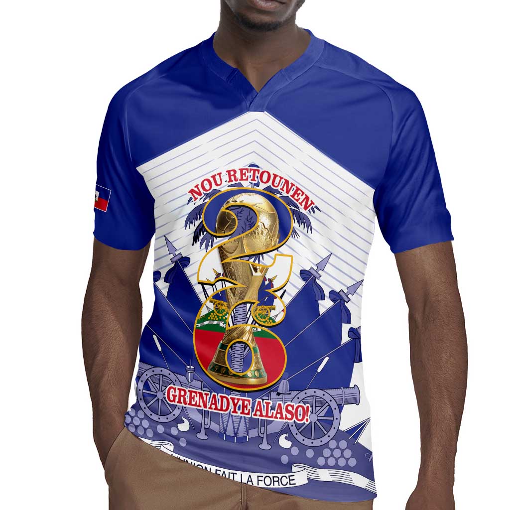 Personalized Les Grenadiers Haiti Football Rugby Jersey 2026 Nou Retounen White Version LT14