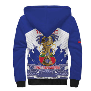 Personalized Les Grenadiers Haiti Football Sherpa Hoodie 2026 Nou Retounen White Version - African Pride