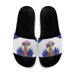 Les Grenadiers Haiti Football Slide Sandals 2026 Nou Retounen White Version