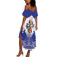 Personalized Les Grenadiers Haiti Football Summer Maxi Dress 2026 Nou Retounen White Version LT14