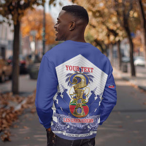 Personalized Les Grenadiers Haiti Football Sweatshirt 2026 Nou Retounen White Version - African Pride
