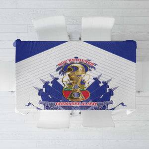 Les Grenadiers Haiti Football Tablecloth 2026 Nou Retounen White Version - African Pride