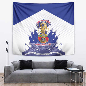 Les Grenadiers Haiti Football Tapestry 2026 Nou Retounen White Version - African Pride