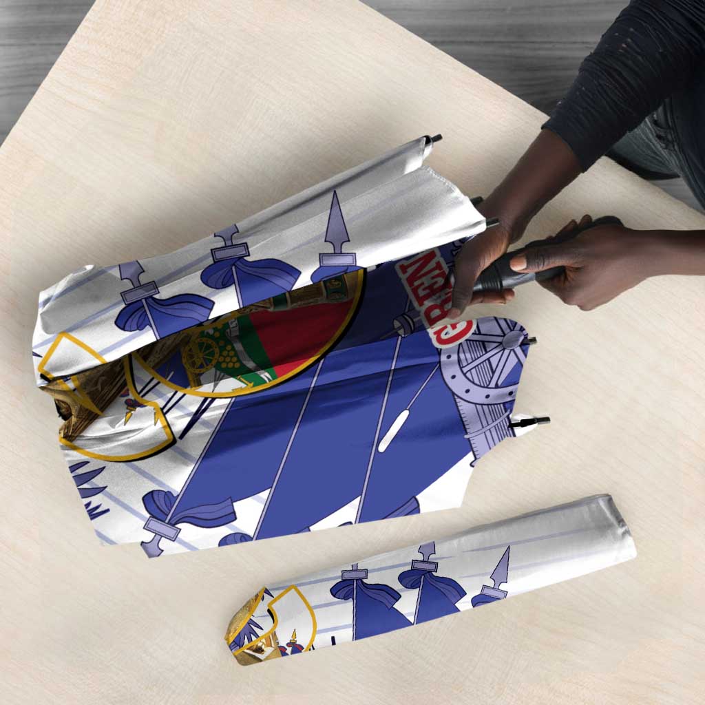 Les Grenadiers Haiti Football Umbrella 2026 Nou Retounen White Version