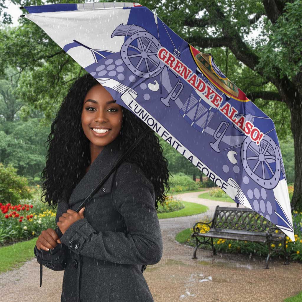 Les Grenadiers Haiti Football Umbrella 2026 Nou Retounen White Version