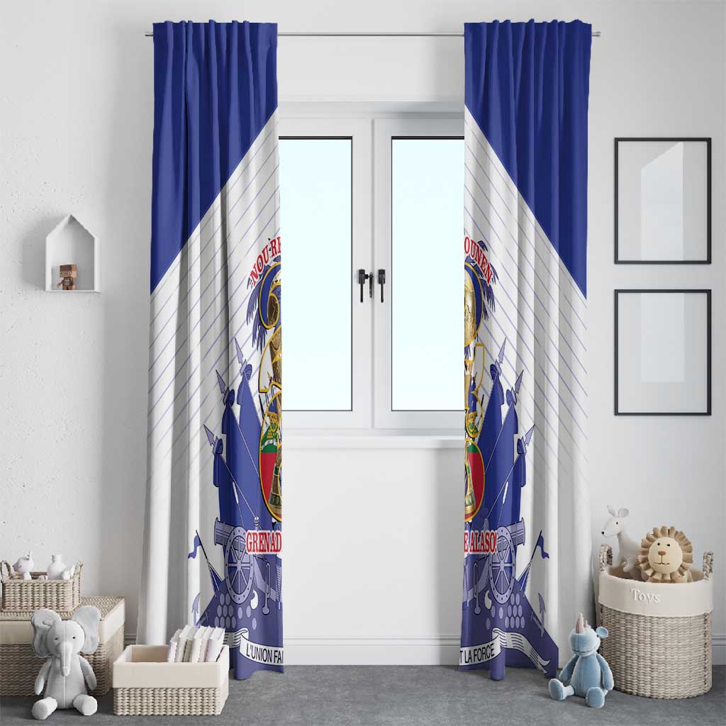 Les Grenadiers Haiti Football Window Curtain 2026 Nou Retounen White Version - African Pride
