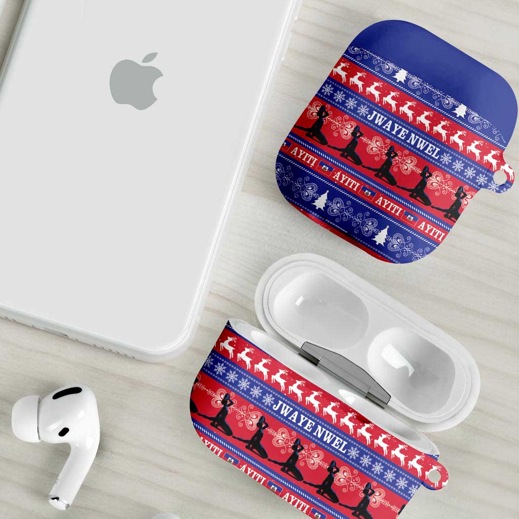 Haiti Christmas AirPods Case Jwaye Nwel Ayiti Neg Marron Veve Vodou