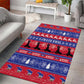 Afro Haiti Christmas Area Rug Jwaye Nwel Ayiti Neg Marron Veve Vodou - African Pride