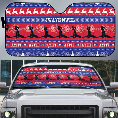 Haiti Christmas Auto Sun Shade Jwaye Nwel Ayiti Neg Marron Veve Vodou