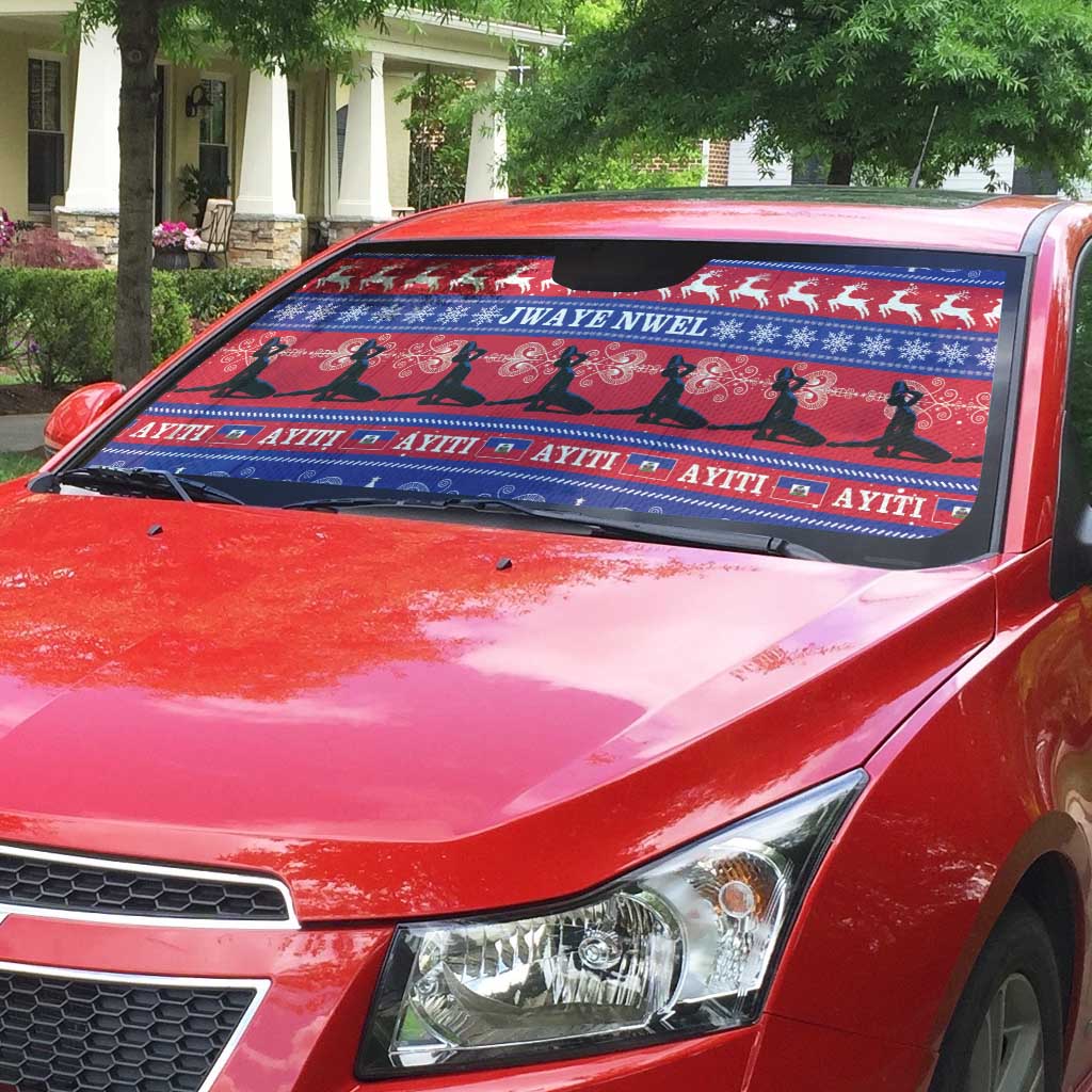 Haiti Christmas Auto Sun Shade Jwaye Nwel Ayiti Neg Marron Veve Vodou